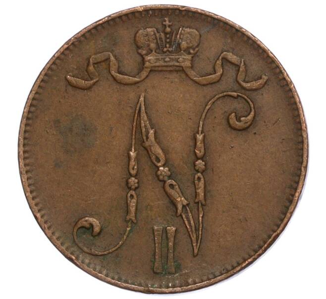 Монета 5 пенни 1912 года Русская Финляндия (Артикул M1-58873)