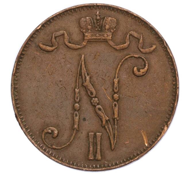Монета 5 пенни 1912 года Русская Финляндия (Артикул M1-58877)
