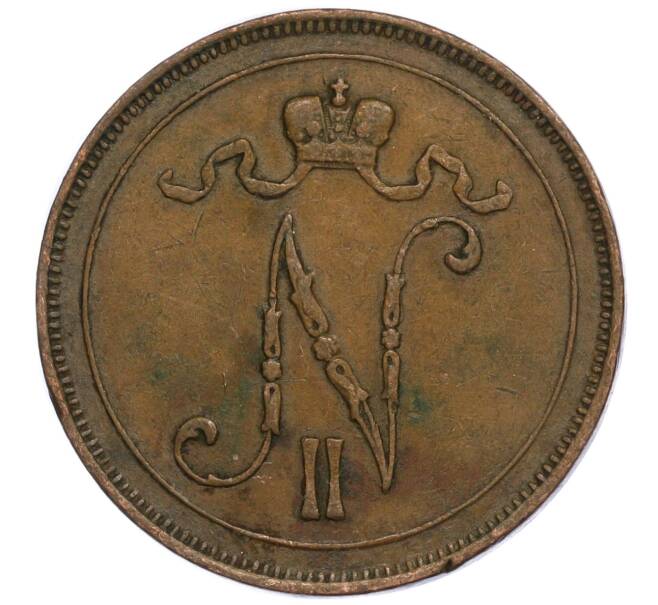 Монета 10 пенни 1908 года Русская Финляндия (Артикул M1-58919)