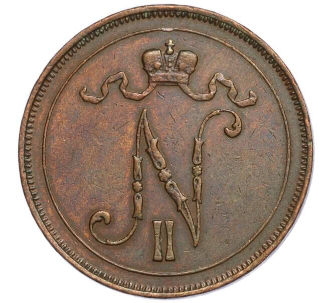 Монета 10 пенни 1915 года Русская Финляндия (Артикул M1-58926)