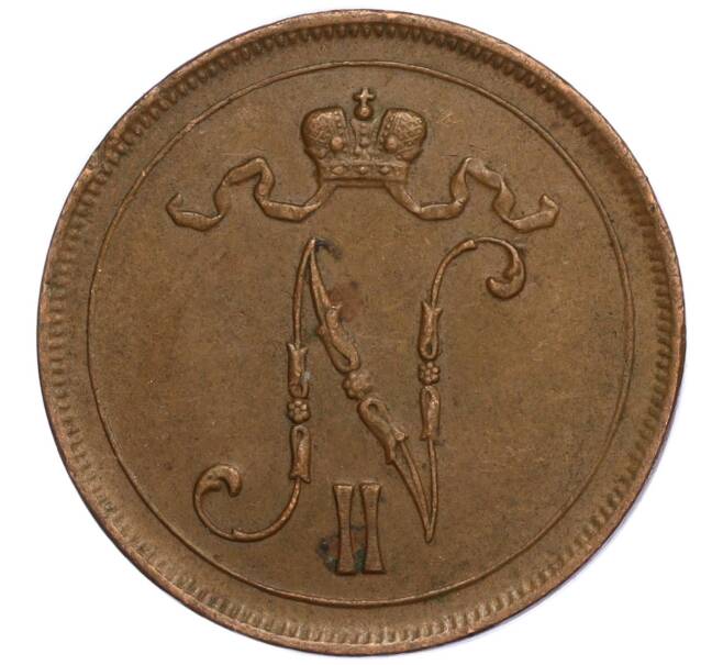 Монета 10 пенни 1916 года Русская Финляндия (Артикул M1-58928)