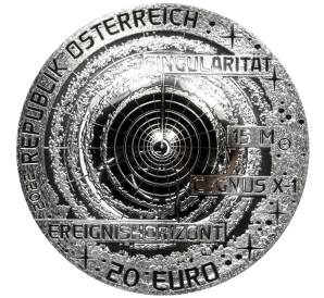 20 евро 2022 года Австрия «Неизведанная вселенная — Черная дыра»