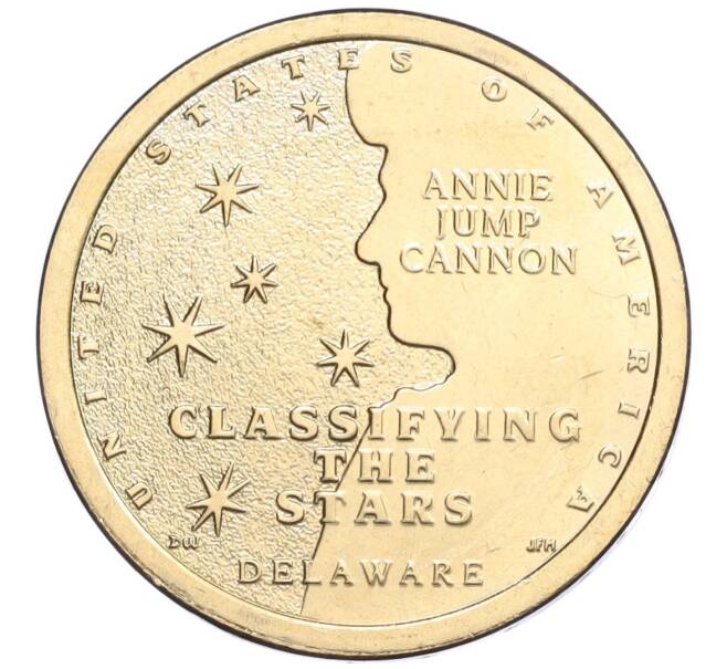 Монета 1 доллар 2019 года D США «Американские инновации — Энни Джамп Кэннон» (Артикул K12-04284)