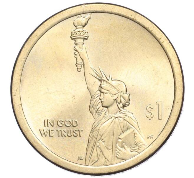 Монета 1 доллар 2018 года D США «Американские инновации — первый патент» (Артикул K12-04286)
