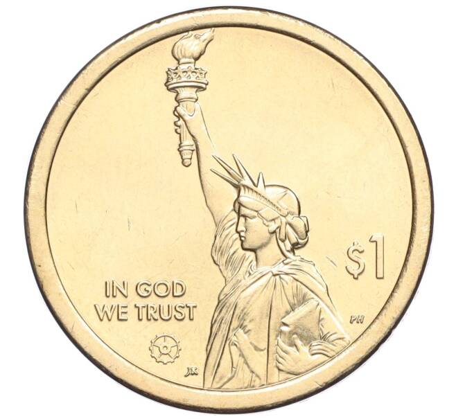 Монета 1 доллар 2020 года D США «Американские инновации — Септима Пуансетт Кларк» (Артикул K12-04289)