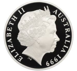 1 доллар 1999 года Австралия «3 бюста Елизаветы II»