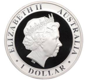 1 доллар 2004 года Австралия «35 лет первой прогулке по Луне» (Голограмма)