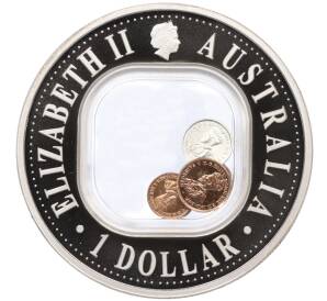 1 доллар 2006 года Австралия «40 лет с момента перехода на десятичную систему национальной валюты»