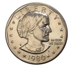 1 доллар 1980 года Р США «Сьюзен Энтони» — Фото №1
