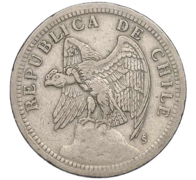 Монета 1 песо 1933 года Чили (Артикул K12-04739)