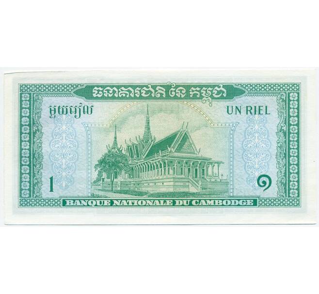 Банкнота 1 риель 1972 года Камбоджа (Артикул K12-04601)
