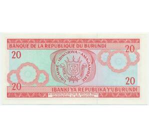 20 франков 2007 года Бурунди