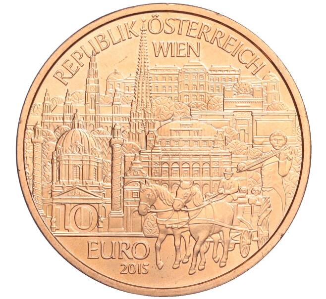 Монета 10 евро 2015 года Австрия «Земли Австрии — Вена» (Артикул K12-04876)