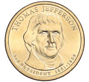 1 доллар 2007 года США (P) «3-й президент США Томас Джеферсон»