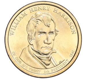 1 доллар 2009 года США (D) «9-й президент США Вилльям Генри Гаррисон»