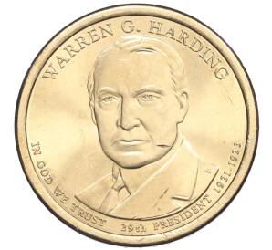 1 доллар 2013 года США (D) «29-й президент США Уоррен Гардинг»