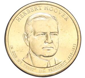1 доллар 2014 года США (D) «31-й президент США Герберт Гувер»