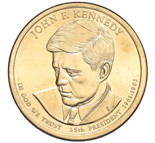 Монета 1 доллар 2015 года США (D) «35-й президент США Джон Кеннеди» (Артикул K12-04931)