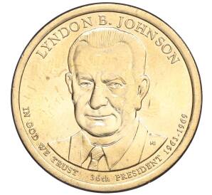 1 доллар 2015 года США (D) «36-й президент США Линдон Джонсон»
