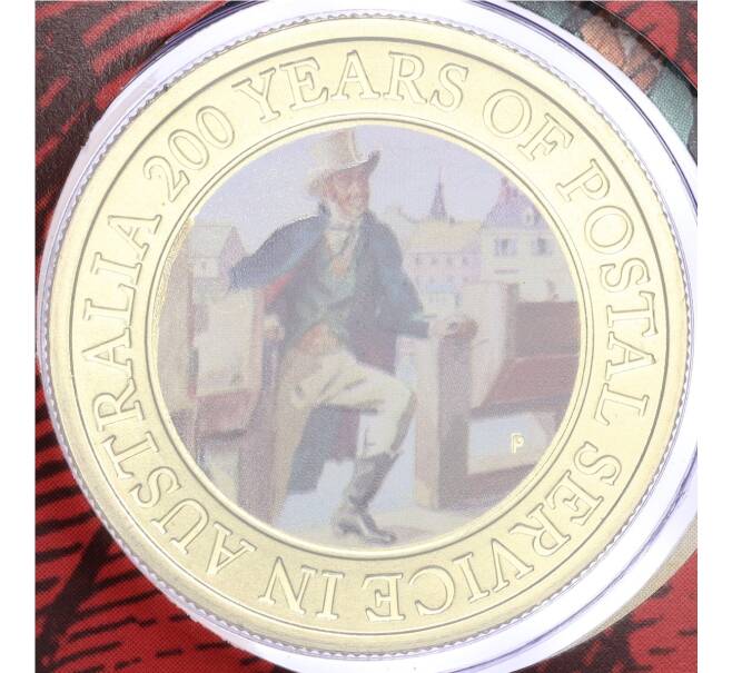 Монета 1 доллар 2009 года Австралия «200 лет почтой службе Австралии» (в конверте с почтовой маркой) (Артикул: M2-73648) — Фото №1