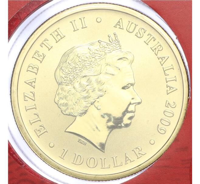 Монета 1 доллар 2009 года Австралия «200 лет почтой службе Австралии» (в конверте с почтовой маркой) (Артикул M2-73648)