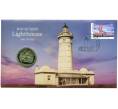 Монета 1 доллар 2018 года Австралия «200 лет маяку Маккуори» (в конверте с почтовой маркой) (Артикул: M2-73649)