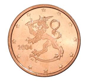 1 евроцент 2004 года Финляндия — Фото №1