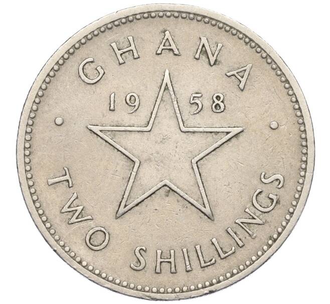 Монета 2 шиллинга 1958 года Гана (Артикул T11-06510)