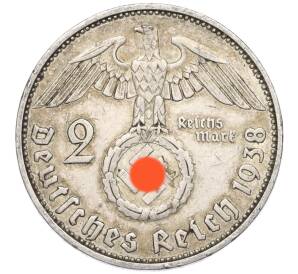 2 рейхсмарки 1938 года F Германия — Фото №1