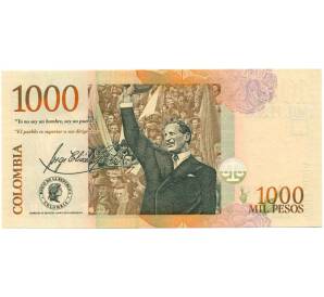 1000 песо 2011 года Колумбия