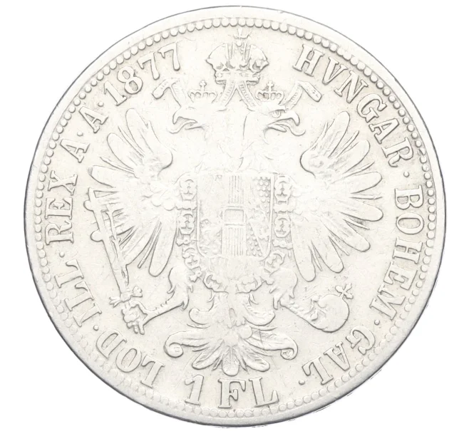Монета 1 флорин 1877 года Австрия (Артикул K27-85480)