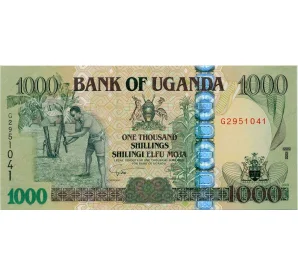 1000 шиллингов 2009 года Уганда