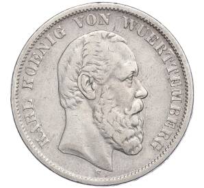 5 марок 1876 года F Германия (Вюртемберг) — Фото №1