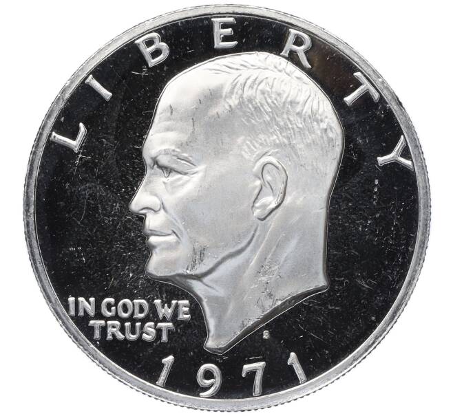 Монета 1 доллар 1971 года S США «Эйзенхауэр» (Артикул M2-73675)