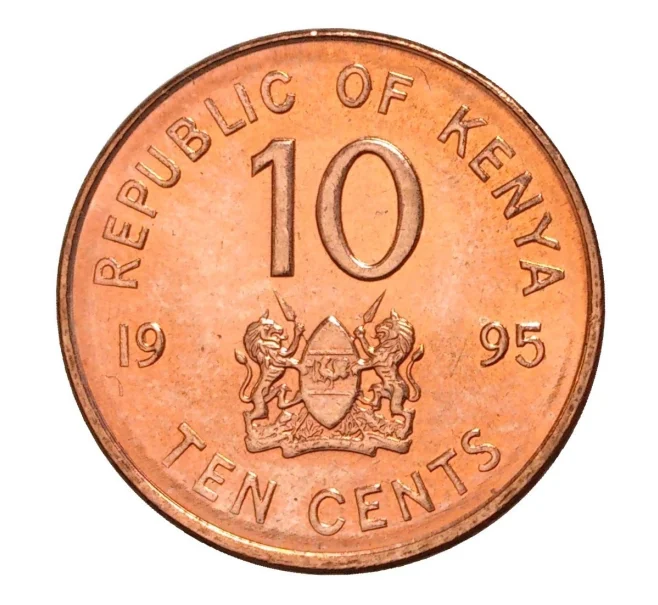 Монета 10 центов 1995 года Кения (Артикул M2-6587)