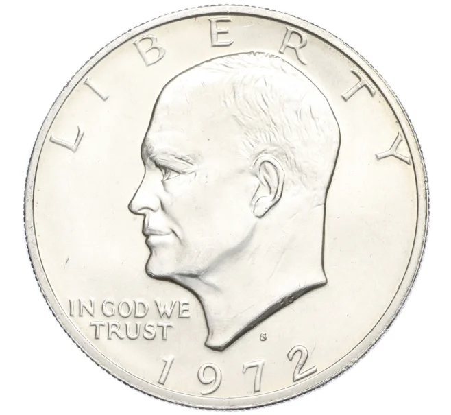 Монета 1 доллар 1972 года S США «Эйзенхауэр» (Артикул M2-73739)