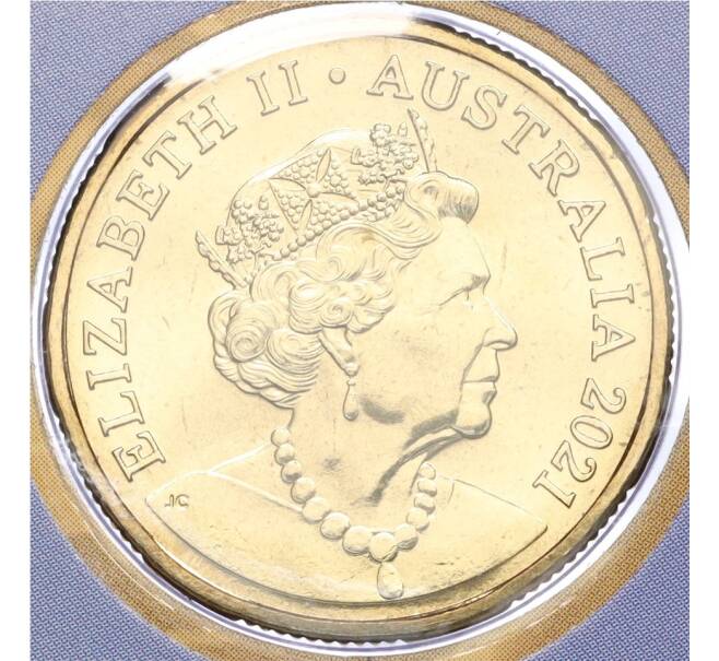 Монета 1 доллар 2021 года Австралия «Английский алфавит — Буква Q» (в конверте) (Артикул M2-73775)