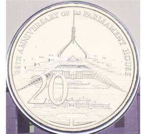 20 центов 2013 года Австралия «25 лет Зданию парламента» (в конверте)
