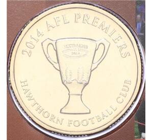 1 доллар 2014 года Австралия «Австралийская футбольная лига — финалист 2014 года Hawthorn Football Club» (в конверте)