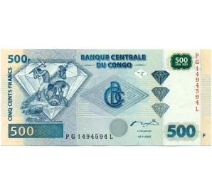 500 франков 2002 года Конго (ДРК)