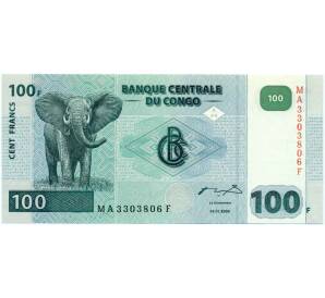 100 франков 2000 года Конго (ДРК)