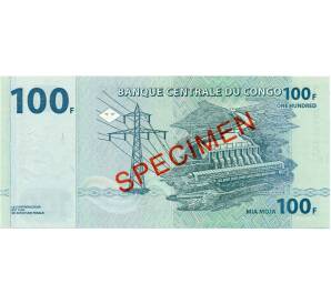100 франков 2007 года Конго (ДРК) (Образец)