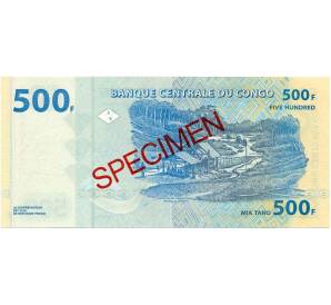 500 франков 2002 года Конго (ДРК) (Образец) — Фото №2