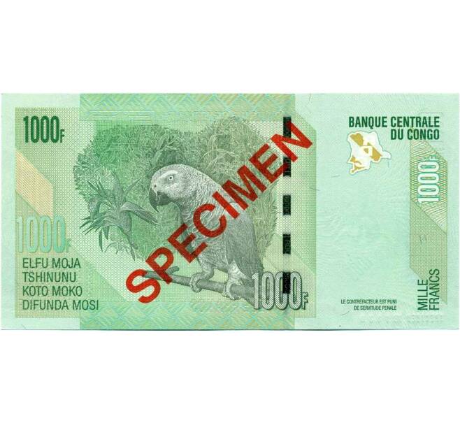 Банкнота 1000 франков 2005 года Конго (ДРК) (Образец) (Артикул K12-05755)