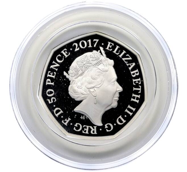 Монета 50 пенсов 2017 года Великобритания «150 лет со дня рождения Беатрис Поттер — Котенок Том» (Артикул M2-73786)