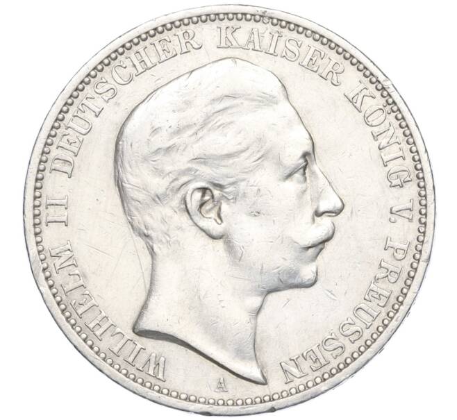 Монета 3 марки 1909 года А Германия (Пруссия) (Артикул K27-85507)