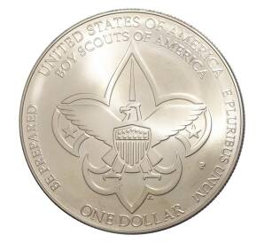 1 доллар 2010 года США «100 лет скаутскому движению» — Фото №2