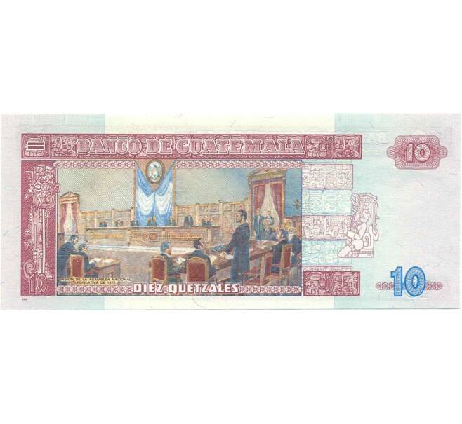 Банкнота 10 кетцалей 2007 года Гватемала (Артикул K12-06423)