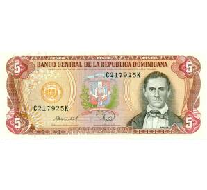 5 песо 1988 года Доминиканская республика