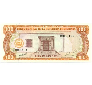 100 песо 1990 года Доминиканская республика